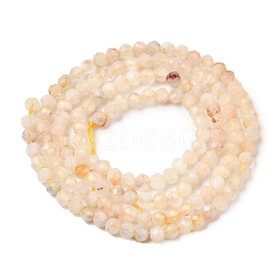 Heated Natural Citrine Beads Strands G-RM241221-B27-1