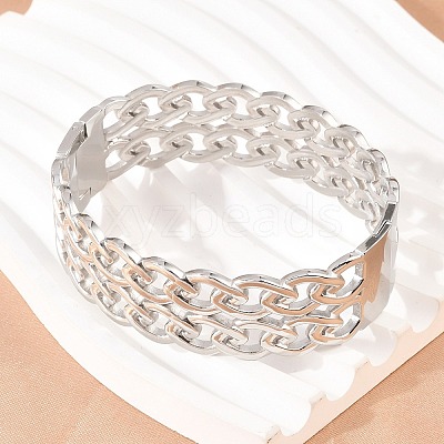 304 Stainless Steel Bangles for Women BJEW-Z155-04P-1