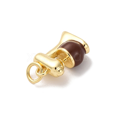 Brass Enamel Charms KK-Q098-31G-A-1