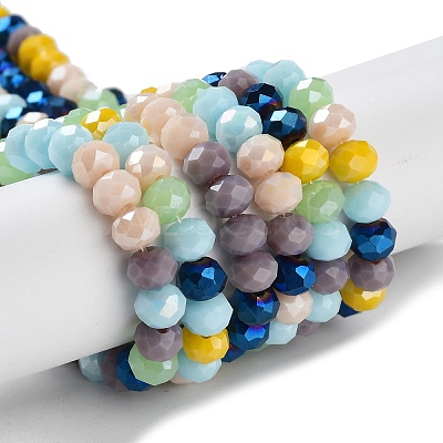 Glass Beads Strands EGLA-A034-M6mm-32-1