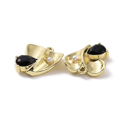 Rack Plating Alloy Glass Pendants FIND-I037-13G-01-1