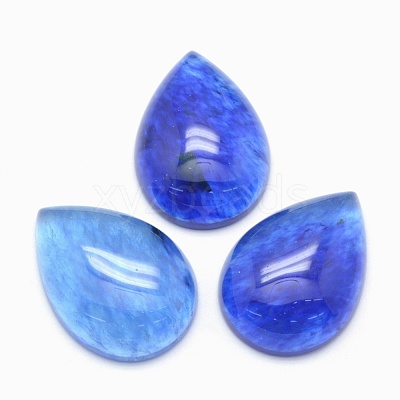 Watermelon Stone Glass Cabochons G-E491-B-15-1