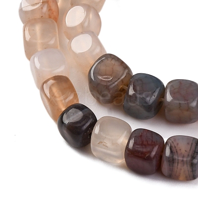 Natural Dragon Veins Agate Beads Strands G-G177-E13-01-1