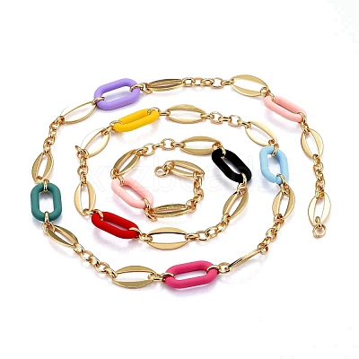 Handmade Brass Oval Link Chains CHC-H102-16G-A-1