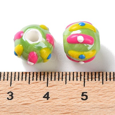 Handmade Porcelain Beads Strands PORC-L078-01C-1