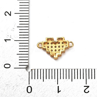 925 Sterling Silver Micro Pave Cubic Zirconia Connector Charms STER-U009-03G-01-1
