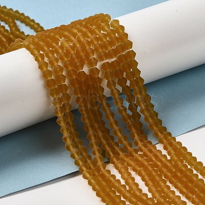 Imitate Austrian Crystal Frosted Glass Beads Strands EGLA-A039-T3mm-MD28-1
