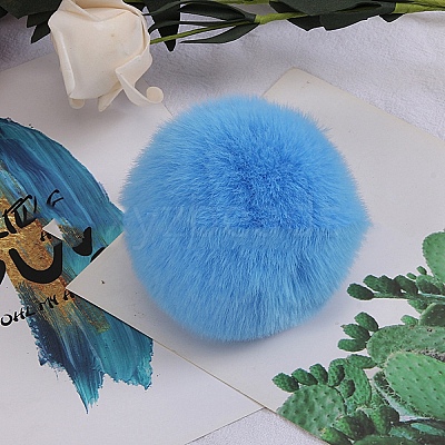 Artificial Wool Pompom Ball HJEW-WH0108-008E-1