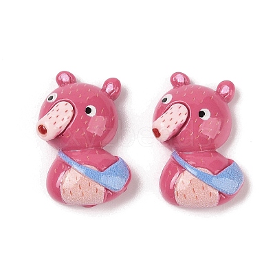 Opaque Resin Animal Decoden Cabochons RESI-Q230-08B-1