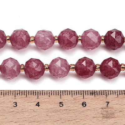 Dyed Imitation Jade Glass Beads Strands GL-Z001-02A-07-1