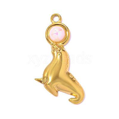 304 Stainless Steel Pendants STAS-OY017-63G-1