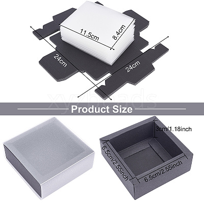 Foldable Creative Kraft Paper Box CON-WH0073-93-1