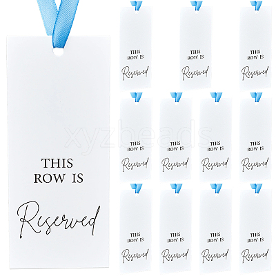12Pcs Paper Seat Reserved Sign Hanging AJEW-SP0004-48A-1