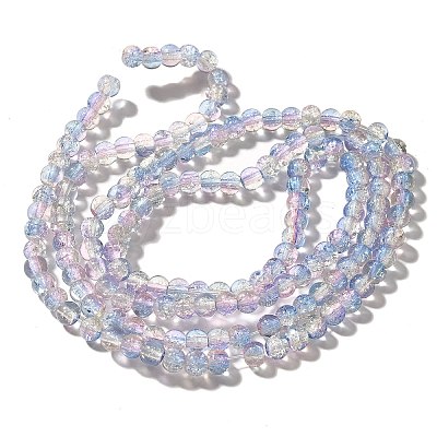Crackle Glass Beads Strands CCG-C002-6mm-09-1