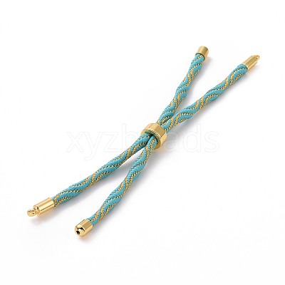 Nylon Cord Silder Bracelets MAK-C003-03G-08-1