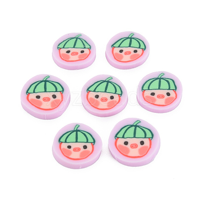 Handmade Polymer Clay Cabochons CLAY-N006-130-1