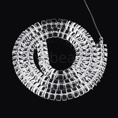 Transparent Glass Beads Strands GLAA-N026-2x4mm-T06-1