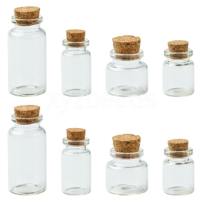 24Pcs 4 Styles Glass Bottle CON-FS0001-17-1