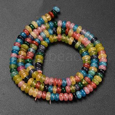 Natural White Jade Beads Strands G-L635-A02-4x2mm-02-1