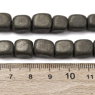 Natural Pyrite Beads Strands G-B155-D12-1