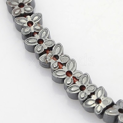 Electroplate Non-magnetic Synthetic Hematite Beads Strands G-J209D-01-1
