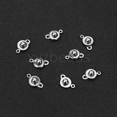 20Pcs 201 Stainless Steel Snap Clasps STAS-GO0001-18G-1