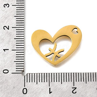 201 Stainless Steel Pendants STAS-A116-01G-12-1