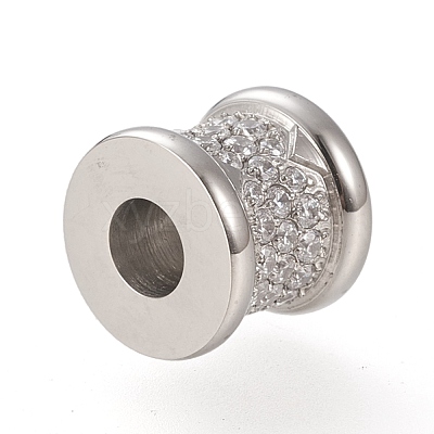 304 Stainless Steel European Beads X-STAS-K199-06P-1