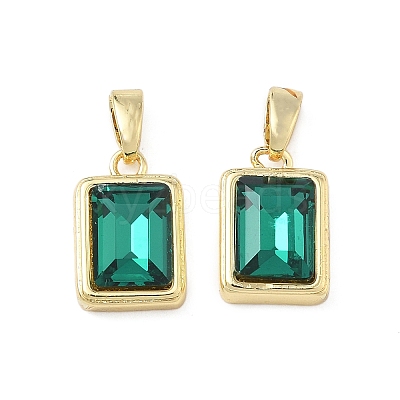 Brass Glass Charms KK-L256-20G-1