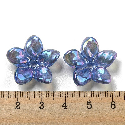 AB Color Plated Acrylic Beads OACR-G034-01D-1