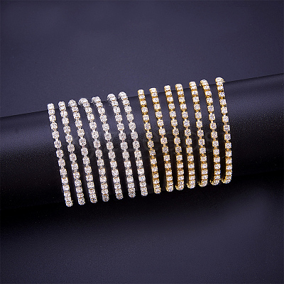 Brass Rhinestone Strass Chains CHC-BC0001-05-1