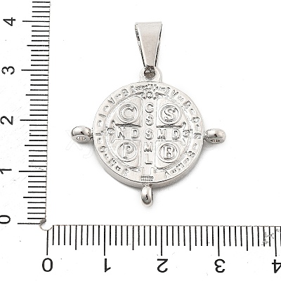 Brass Religion Saint Benedict Medal Chandelier Component Links KK-L228-22A-P-1