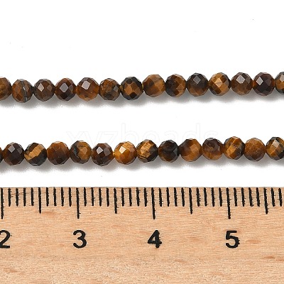 Natural Tiger Eye Beads Strands G-A129-3mm-C02-1