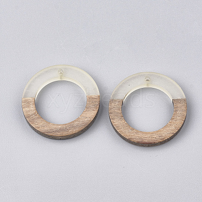 Resin & Wood Pendants X-RESI-S358-04B-1