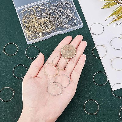 316 Stainless Steel Wine Glass Charms Rings STAS-UN0015-83A-1