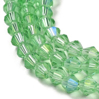 Transparent Electroplate Glass Beads Strands GLAA-F029-2mm-D24-1
