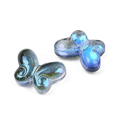 AB Color Plated Transparent Glass Beads GLAA-Z020-01F-1