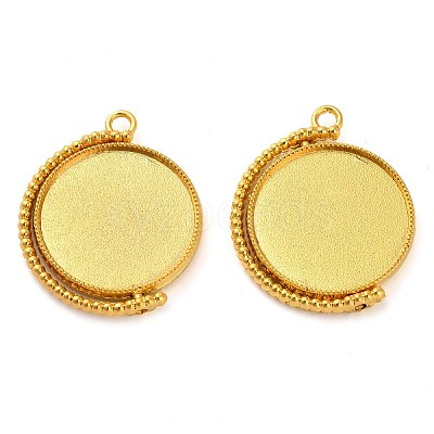 Zinc Alloy Pendant Cabochon Settings X-FIND-NH0001-13B-G-1