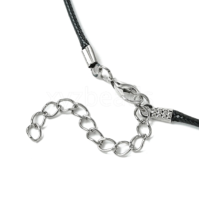 Braided Glass Seed Bead Spider Pendant Necklaces NJEW-MZ00036-02-1