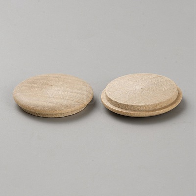 100Pcs Wooden Hinged Screw Covers AJEW-WH20020-077F-1