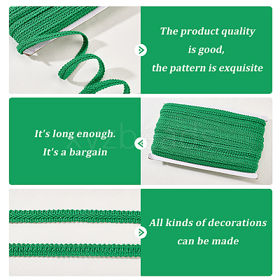 Polyester Centipede Lace Ribbons SRIB-WH0011-066B-1