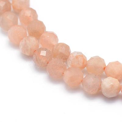 Natural Sunstone Beads Strands G-E411-13B-4mm-1
