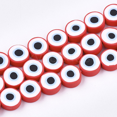 Handmade Polymer Clay Beads Strands CLAY-S092-22B-1