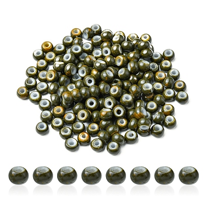 6/0 Opaque Glass Seed Beads SEED-YW0002-13D-1