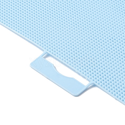 Plastic Cross Stitch Fabric Sheet DIY-WH0374-04C-1
