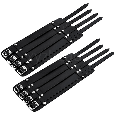 1Pc Viking PU Leather Cord Bracelets BJEW-CL0001-46B-1