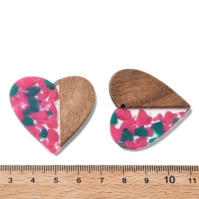 Resin and Walnut Pendants FIND-R051-09A-1