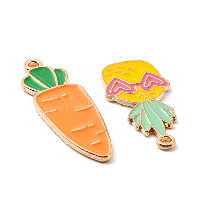 Alloy Enamel Pendants ENAM-D053-03KCG-1