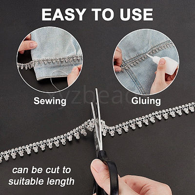 1Yard Alloy Rhinestone Chains AJEW-WH0561-54-1