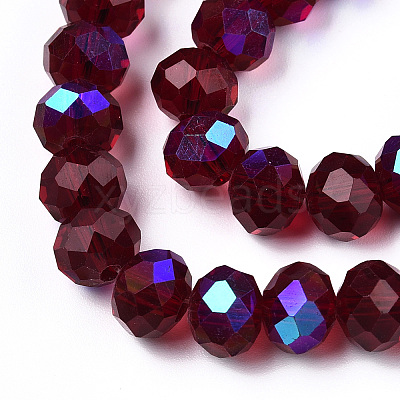 Electroplate Glass Beads Strands EGLA-A034-T10mm-L21-1